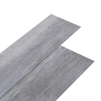 Placi pardoseala autoadezive gri lemn mat 5,02 m² PVC 2 mm Placi pardoseala autoadezive gri lemn mat 5,02 m² PVC 2 mm
