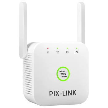Amplificator Semnal Retea Wireless, WiFi Repeater, transmisie 300Mbps, WLAN 2.4 GHz, Mod Repetor AP si Functia WPS, cu Port LAN de Antene Integrate, sundiguer, alb Amplificator Semnal Retea Wireless, WiFi Repeater, transmisie 300Mbps, WLAN 2.4 GHz, Mod Repetor AP si Functia WPS, cu Port LAN de Antene Integrate, sundiguer, alb