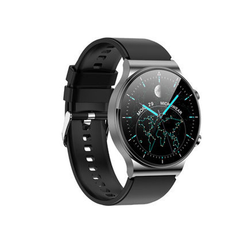 Ceas inteligent M2 negru cu curea gri