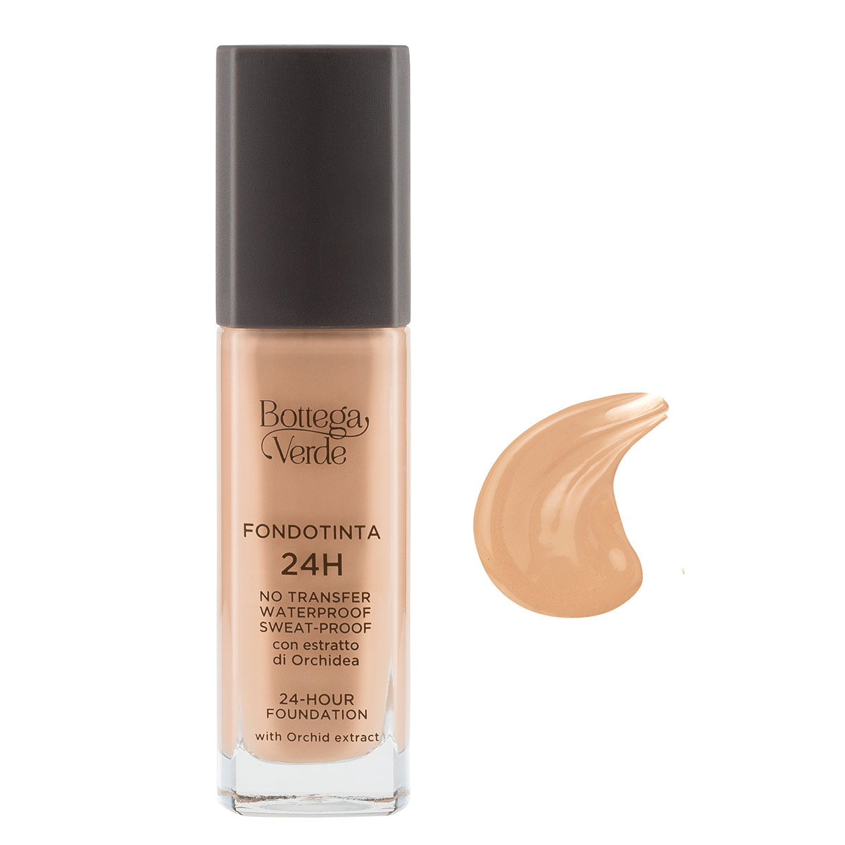 Fond de ten rezistent la transfer 24h cu extract de orhidee,, vanilie - Fondotina 24h, 30 ML, Bottega Verde