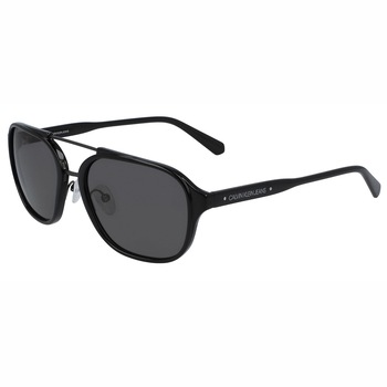 Ochelari de soare barbati Calvin Klein Jeans Shiny Black/Mirrored Grey CKJ19517S-001 Ochelari de soare barbati Calvin Klein Jeans Shiny Black/Mirrored Grey CKJ19517S-001