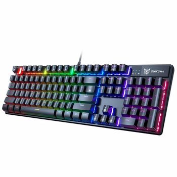 Tastatura mecanica Onikuma G27, 104 taste, iluminare RGB, interfata USB Tastatura mecanica Onikuma G27, 104 taste, iluminare RGB, interfata USB