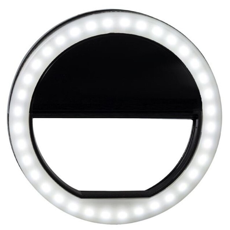 Lampa Circulara Selfie ring, LED cu 3 intesitati lumina, 9 cm