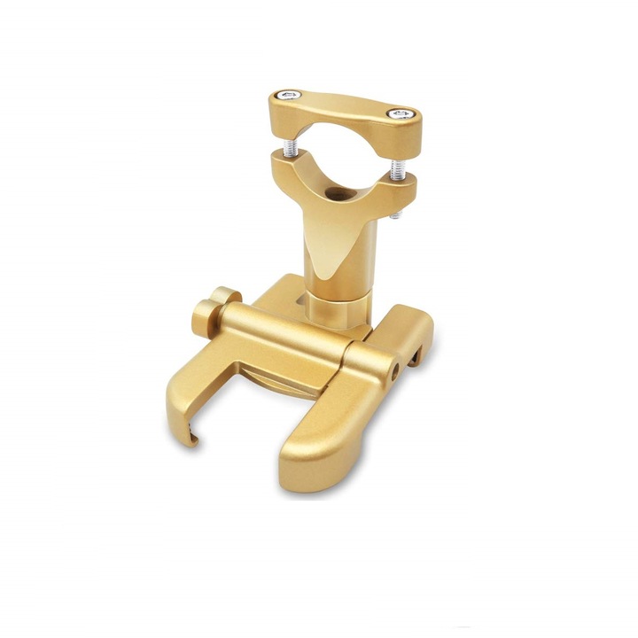 C-1 Gold алуминиева стойка за велосипед за смартфон с 360 ротация