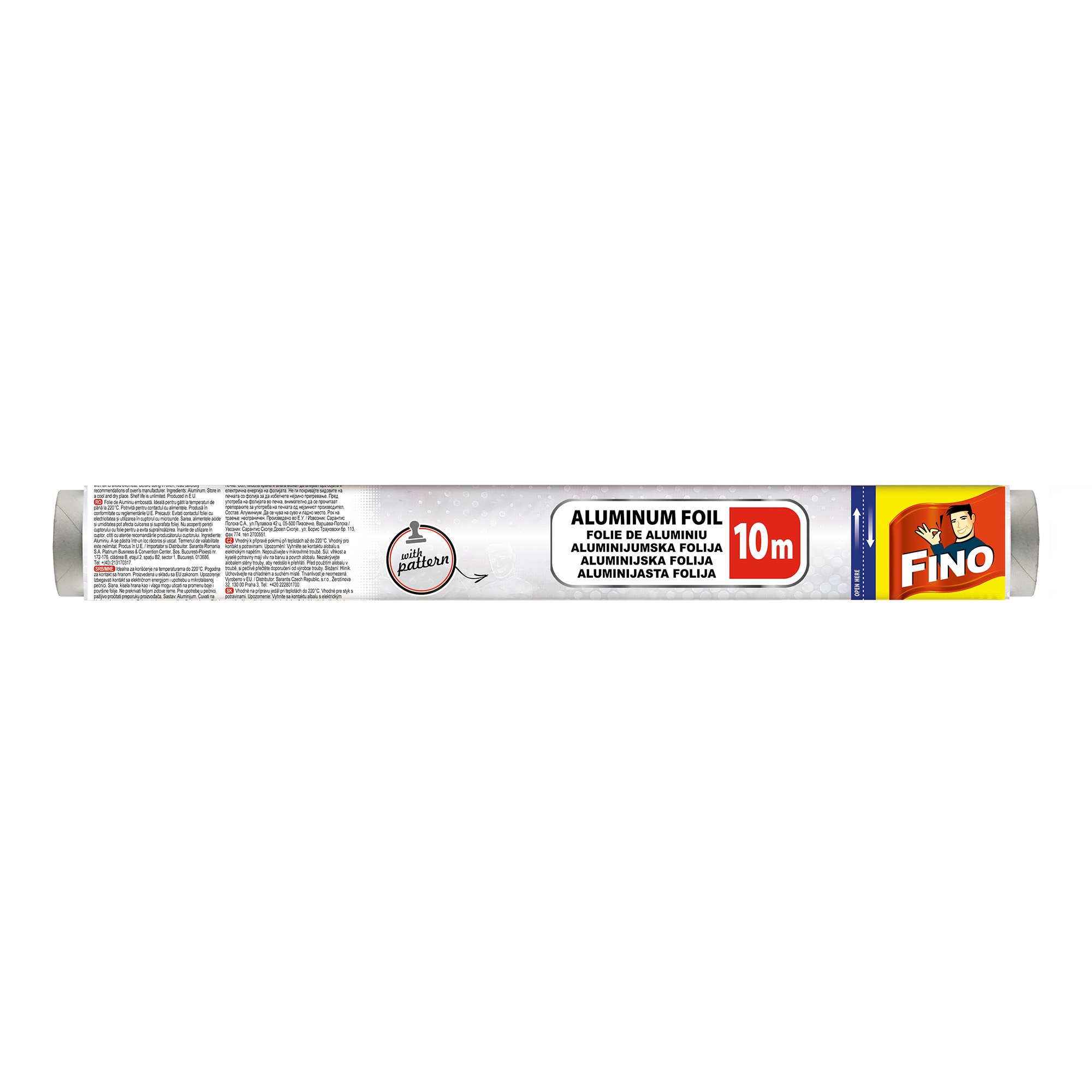 Folie de aluminiu embosata Fino, 10 m