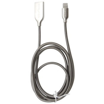 Cablu date/incarcare Golf GC-36i Kirsite Spring, Lightning la USB, 2.4A, 1m, argintiu Cablu date/incarcare Golf GC-36i Kirsite Spring, Lightning la USB, 2.4A, 1m, argintiu
