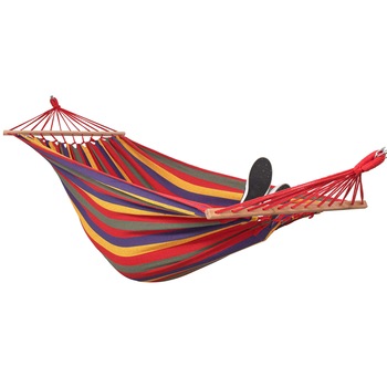 Hamac Springos, bumbac poliester, 210x150 cm, multicolor Hamac Springos, bumbac poliester, 210x150 cm, multicolor