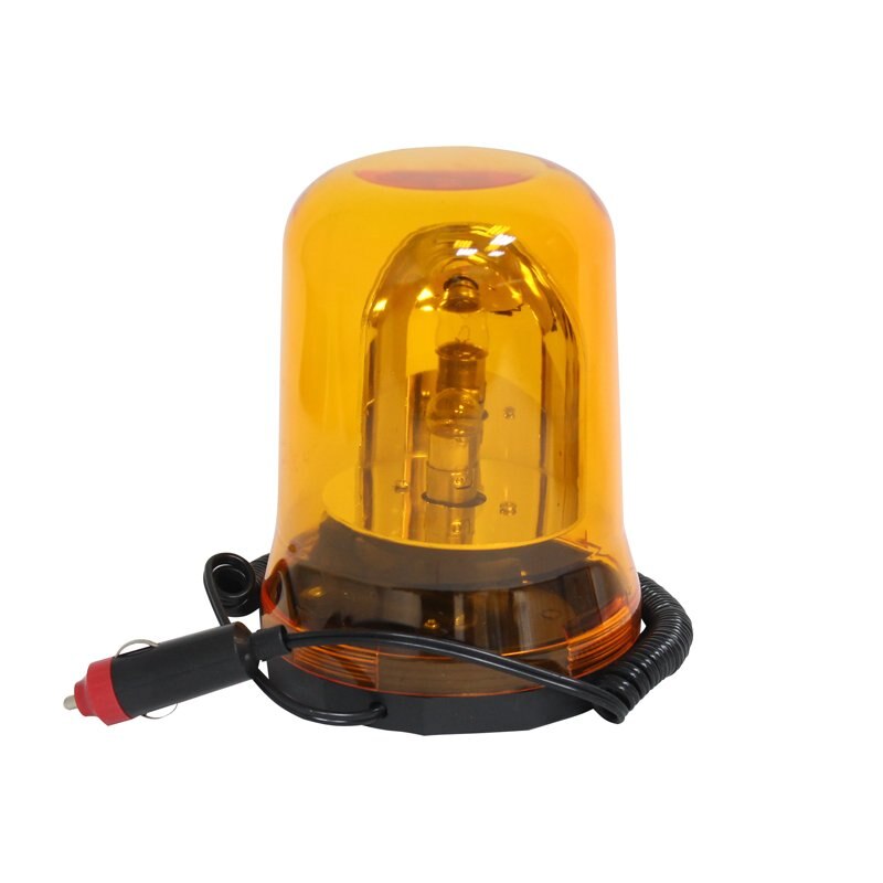 Girofar 12V galben cu prindere pe magnet