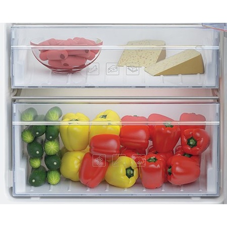 Frigider cu o usa Beko RSSE445K31WN, 402 l, Clasa F, Raft de vinuri, Iluminare LED, H 185 cm, Alb