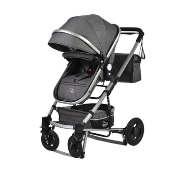 Carucior nou nascuti 2 in 1 NOVOKIDS™ GIGI PRO , Cu geanta bebe inclusa, Roti din cauciuc plin AVE, Cadru aluminiu Silver, Maner reversibil, Spatar reglabil in 3 trepte, Amortizoare, Frana picior,Pliabil , Gri Carucior nou nascuti 2 in 1 NOVOKIDS™ GIGI PRO , Cu geanta bebe inclusa, Roti din cauciuc plin AVE, Cadru aluminiu Silver, Maner reversibil, Spatar reglabil in 3 trepte, Amortizoare, Frana picior,Pliabil , Gri