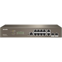 Switch cu management Tenda TEG5312F, Layer-3 , 12 porturi, 10 porturi Gigabit si 2 porturi SFP