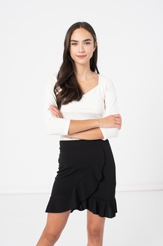 Haily's, Bluza din jerseu cu maneci 3/4 Noa, Alb Haily's, Bluza din jerseu cu maneci 3/4 Noa, Alb