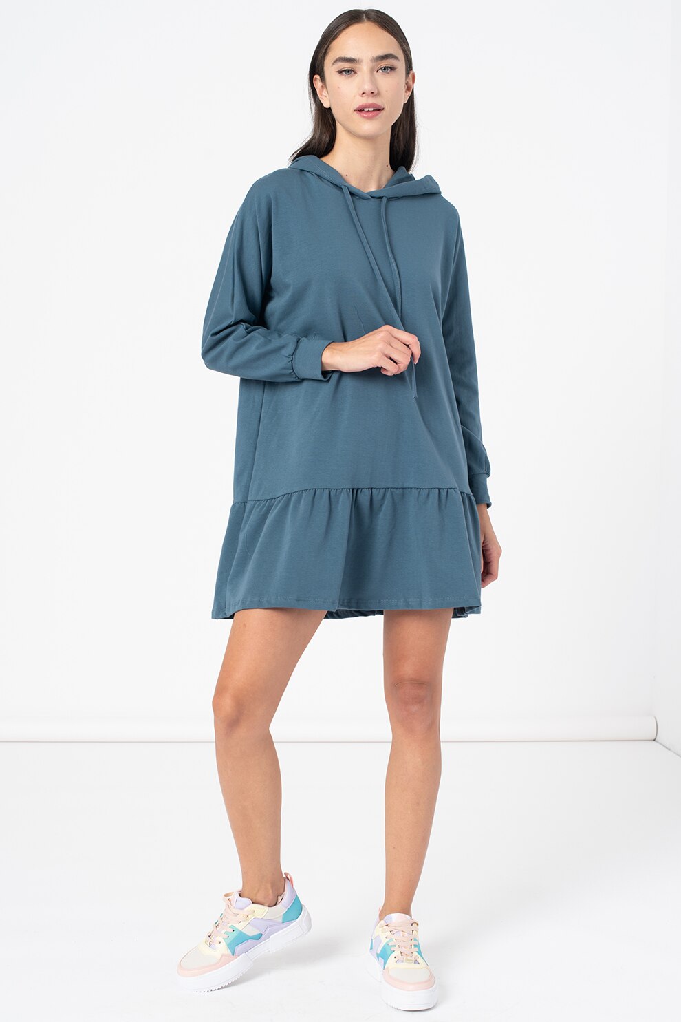 Haily's, Rochie-hanorac lejera Pearl, Albastru prafuit, L