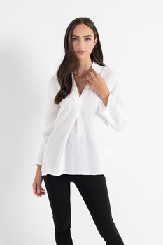 Haily's, Bluza texturata cu decolteu in V Annilie, Alb Haily's, Bluza texturata cu decolteu in V Annilie, Alb