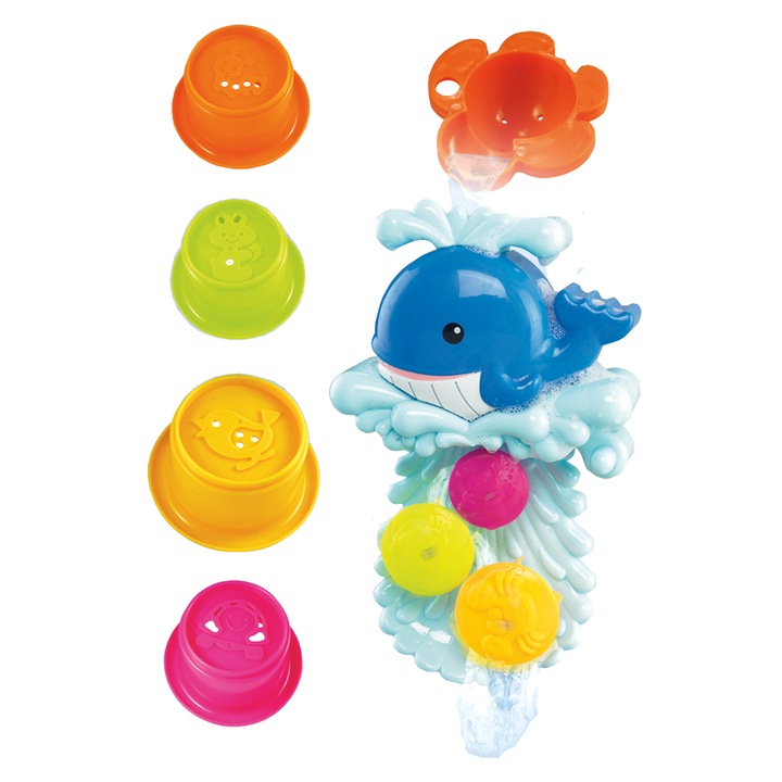 6 darabos gyerek fürdőszobai kiegészítő készlet, többszínű