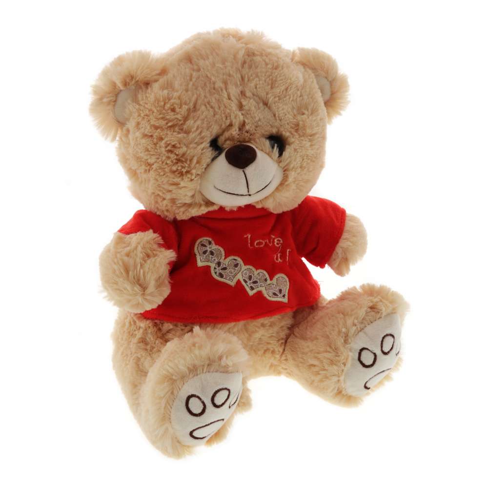 Ursulet Plus Crem cu Tricou Love U 30 cm