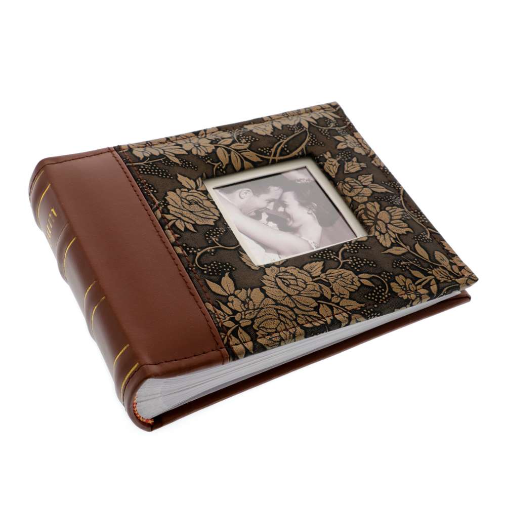 Album Foto cu Rama Gold Flowers