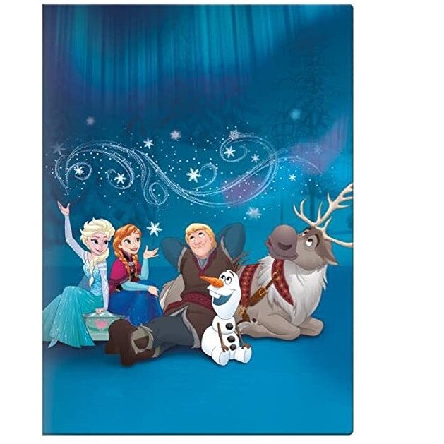 Caiet A4 matematica Frozen Ana&Elsa 80 file Bleumarin