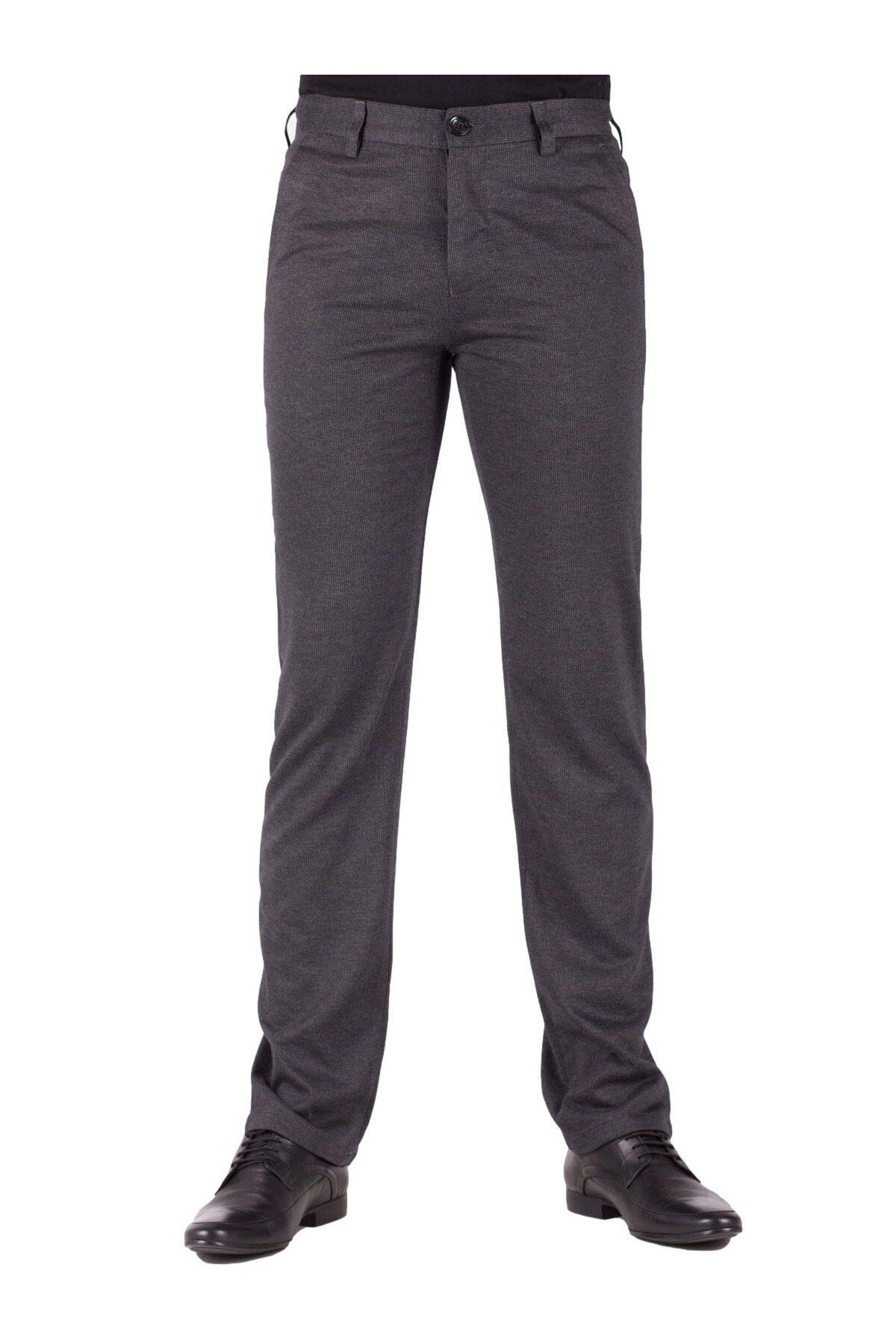 Pantaloni barbati, Styler Classic, Bumbac/Poliester, 38 EU, Gri inchis