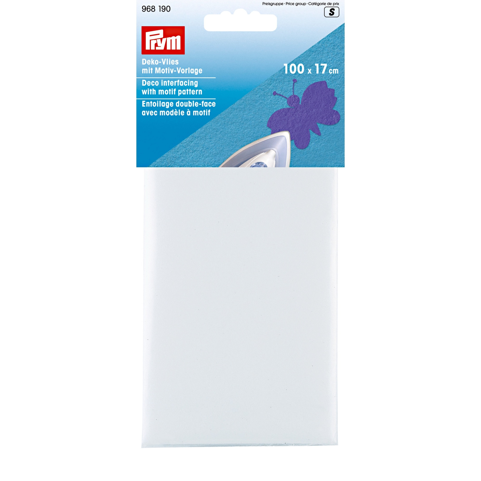 Banda termoadeziva fata-verso, cu un alfabet si 14 modele incluse, 100x17 cm, Prym