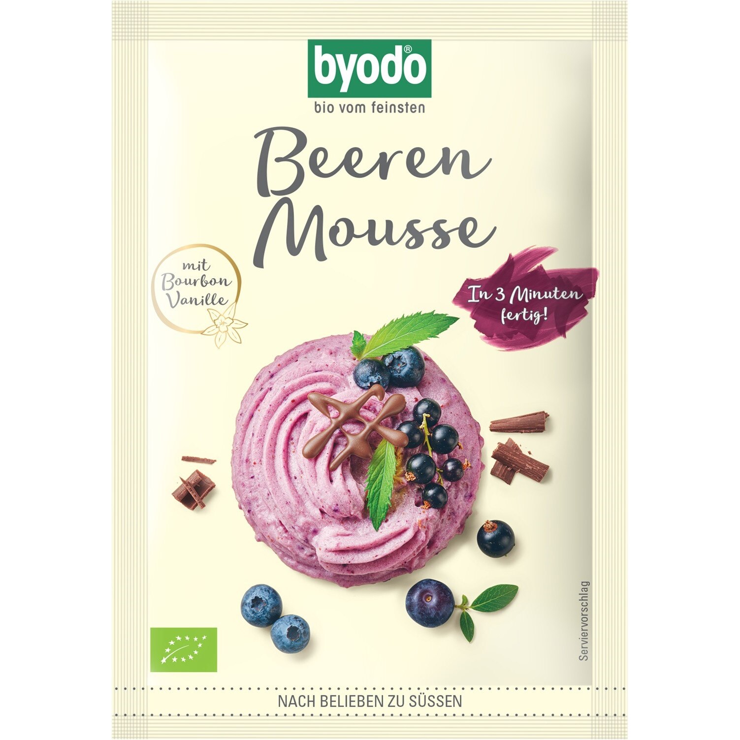 Mix pentru mousse cu fructe de padure, Byodo, bio, 36g