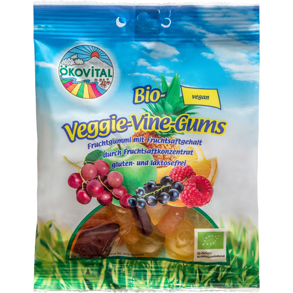 Jeleuri vegane cu fructe si LACTOZA, Okovital, fara gluten, 100g