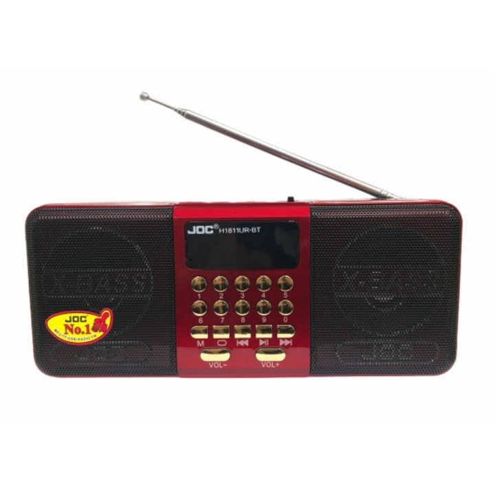 Преносимо радио JOC H1811BT, Блутут, USB, SD карта, Акумулаторна батерия