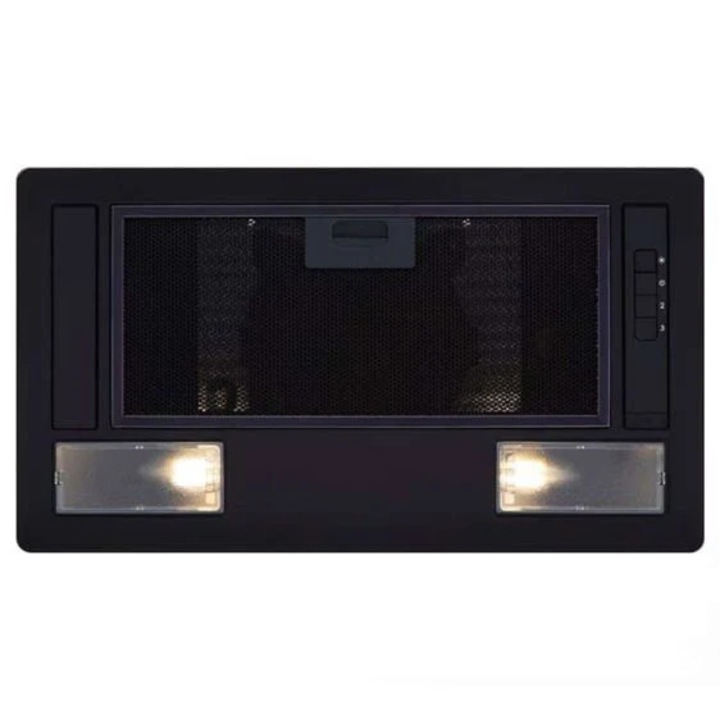 Hota total incorporabila Elica ERA C BK A 52, putere absorbtie 370 mc/h, 1 motor, 53.5 cm, Negru