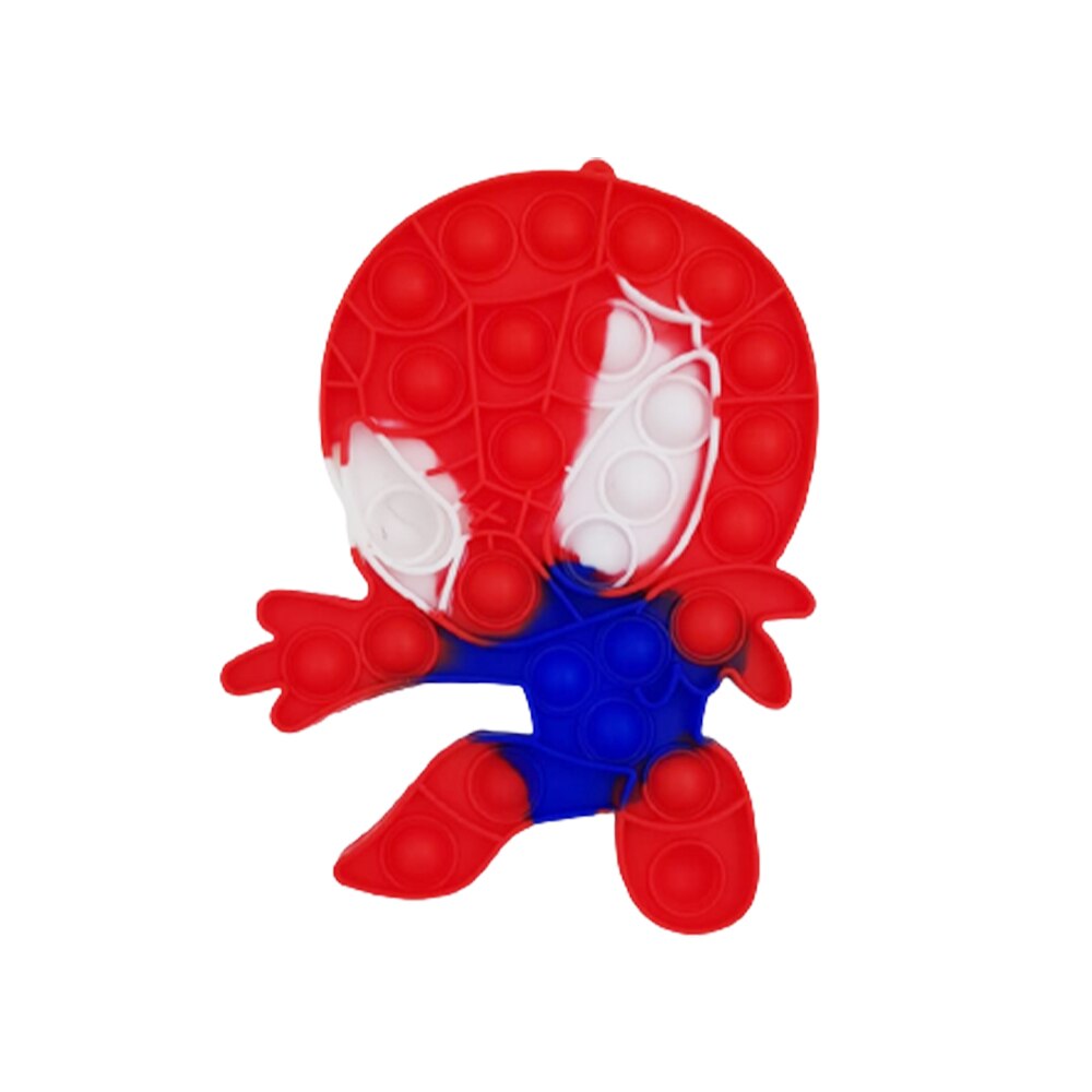 Jucarie Pop It Zenuk® - Spiderman, Sensory Fidget Toy, Antistres, 15cm, Multicolor