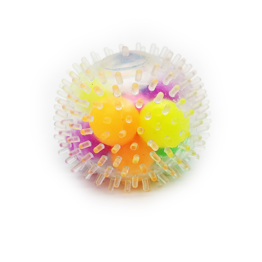 Minge slime antistres, Vision, cu buline colorate si tepi Slime