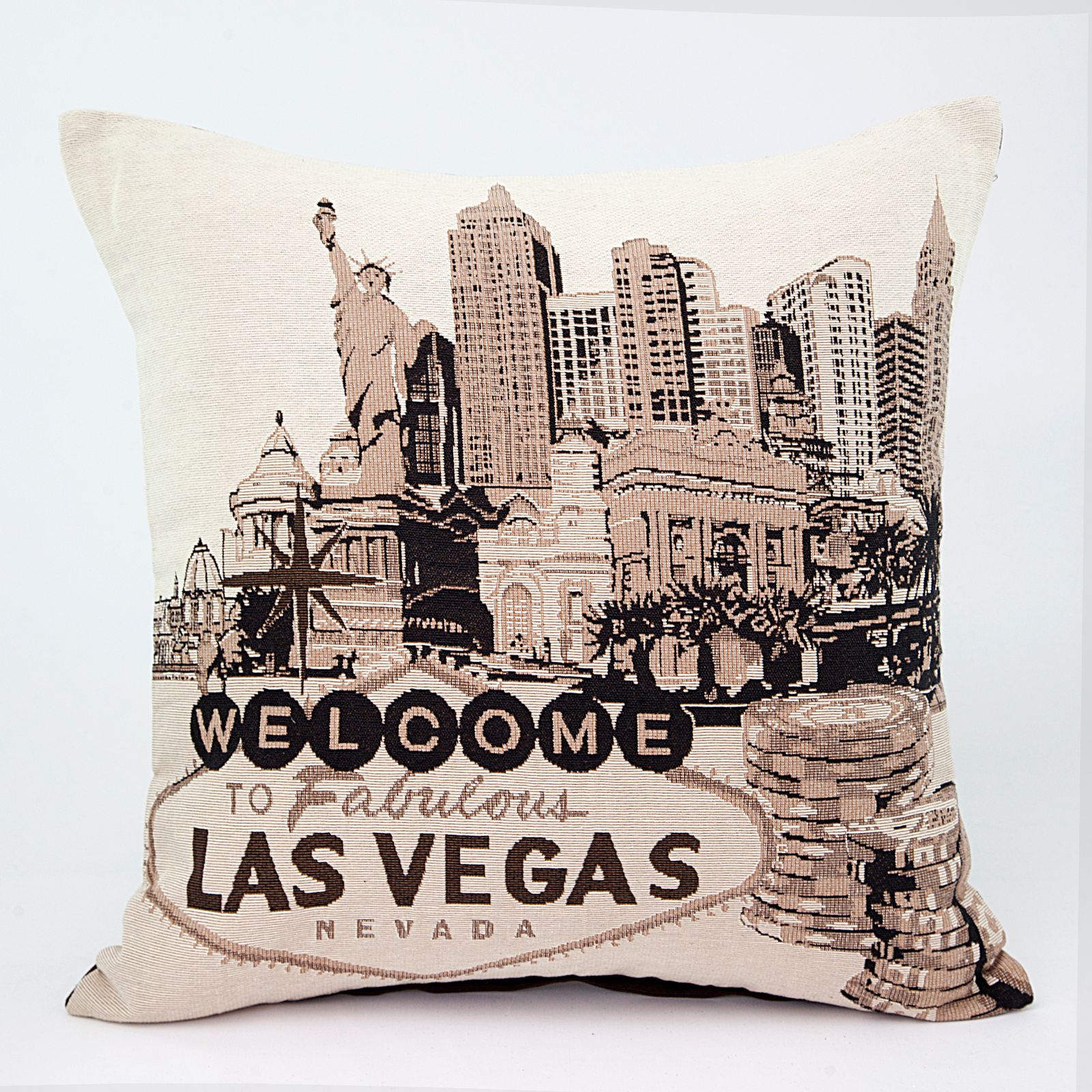 Fata de perna decorativa Eurofirany VEGAS 45x45 Bej