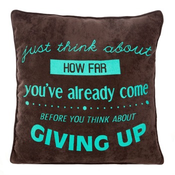 Fata de perna decorativa Eurofirany CATIA 45x45 Maro/Blue Fata de perna decorativa Eurofirany CATIA 45x45 Maro/Blue