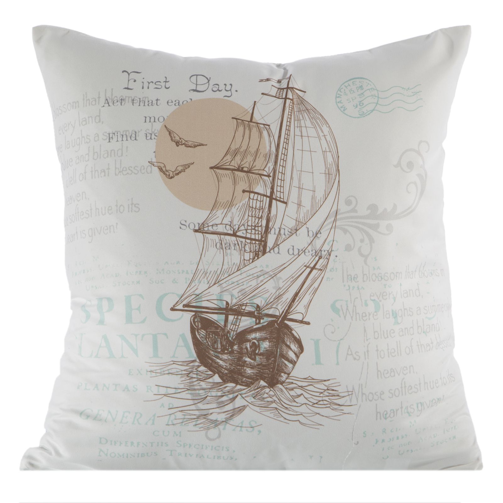 Fata de perna decorativa Eurofirany SHIP 45x45 Alb