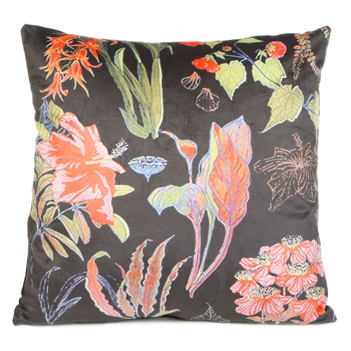 Fata de perna decorativa Eurofirany FLAR 45x45 Negru/Rosu