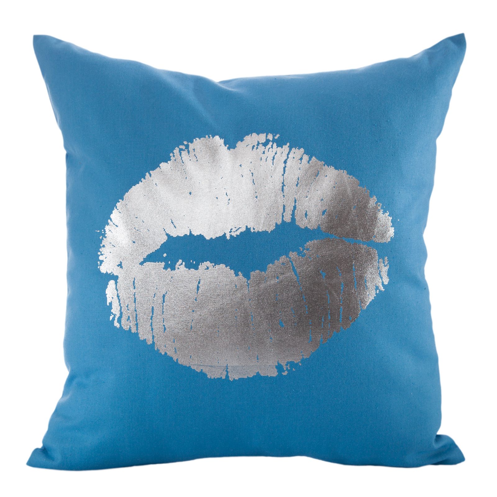 Fata de perna decorativa Eurofirany LIPS 45x45 Albastru/Gri