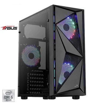 Sistem Desktop PC Gaming Serioux Powered by ASUS cu procesor Intel® Core™ i5-10400F pana la 4.30GHz, 16GB DDR4, 500GB SSD, GeForce® GTX 1050 Ti 4GB GDDR5, No OS Sistem Desktop PC Gaming Serioux Powered by ASUS cu procesor Intel® Core™ i5-10400F pana la 4.30GHz, 16GB DDR4, 500GB SSD, GeForce® GTX 1050 Ti 4GB GDDR5, No OS