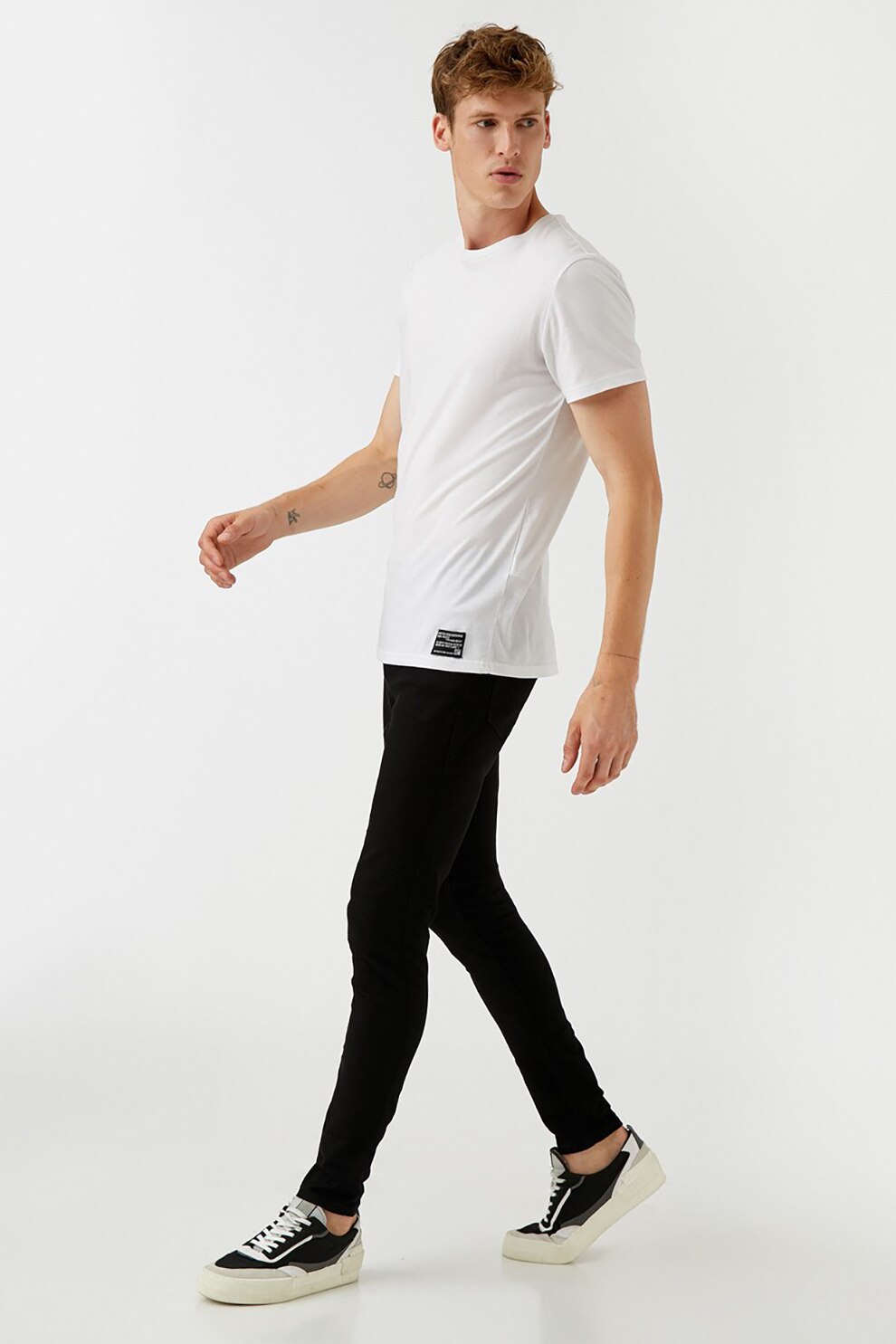KOTON, Blugi super skinny Justin, Negru