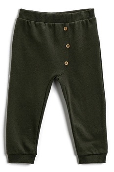 KOTON, Pantaloni sport cu nasturi decorativi, Verde militar KOTON, Pantaloni sport cu nasturi decorativi, Verde militar
