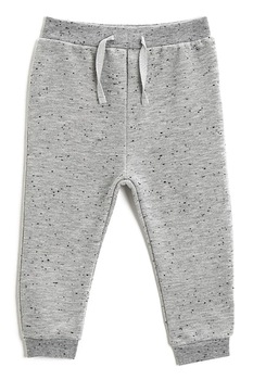 KOTON, Pantaloni sport cu talie ajustabila, Gri melange/Negru KOTON, Pantaloni sport cu talie ajustabila, Gri melange/Negru