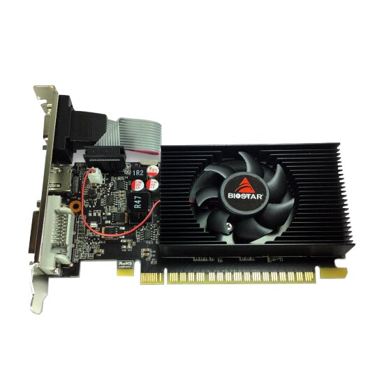Placa video BIOSTAR GeForce GT730, 2GB, GDDR3, 128 bit, DVI-I, D-Sub, HDMI, VGA