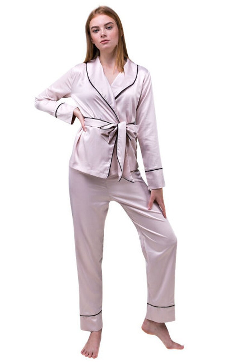 Pijama dama doua piese, Jasmin 570, Roz pal