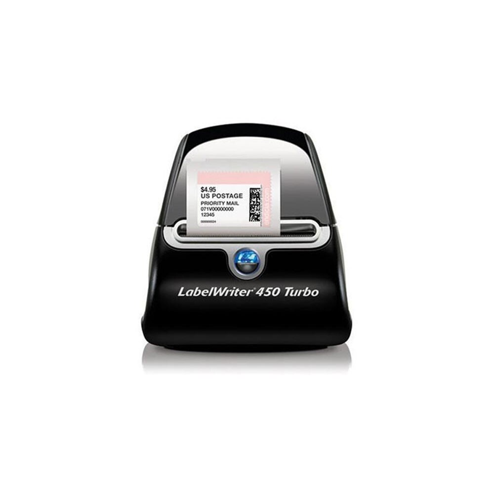 Set Imprimanta termica etichete DYMO LabelWriter 450 Turbo, conectare PC, aparat etichetat S0838820P include 1 rola etichete LabelWriter Durable 25mmx54mm, plastic 2112283, inventariere