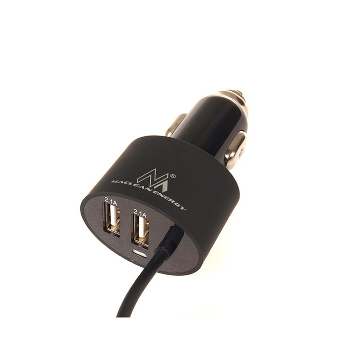 1,8 m-es autós töltő, Világítás, Maclean, MCE76, 12-24V, fekete