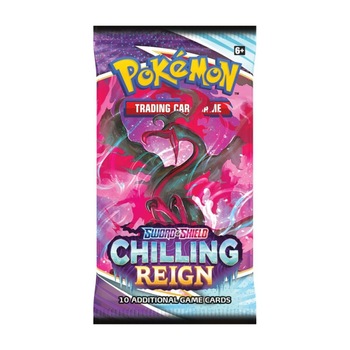 Joc Pokemon Trading Card Game, Sword & Shield 6, Chilling Reign, Booster Pack Joc Pokemon Trading Card Game, Sword & Shield 6, Chilling Reign, Booster Pack