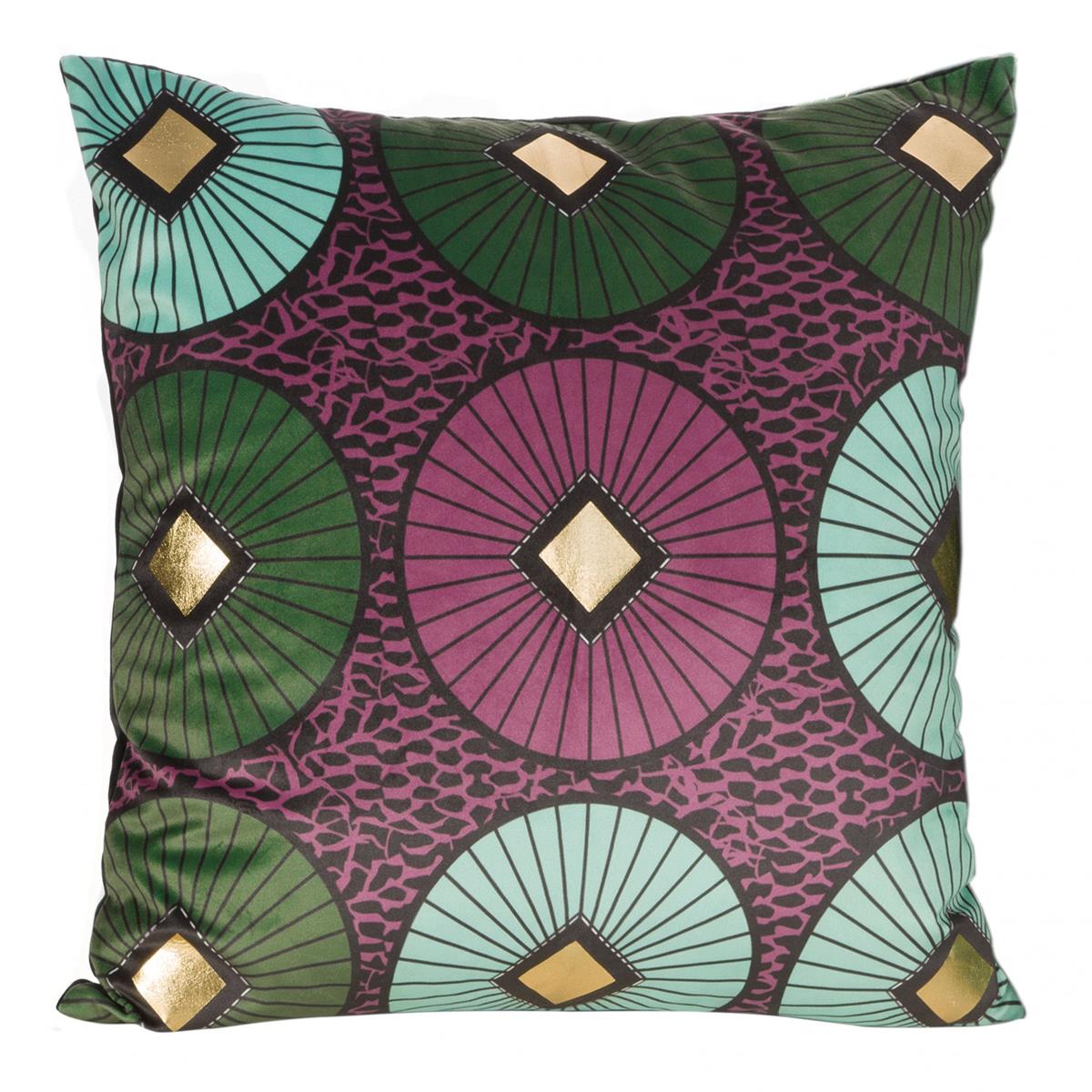 Fata de perna decorativa Eurofirany BLINK 45x45 Bordo/ verde