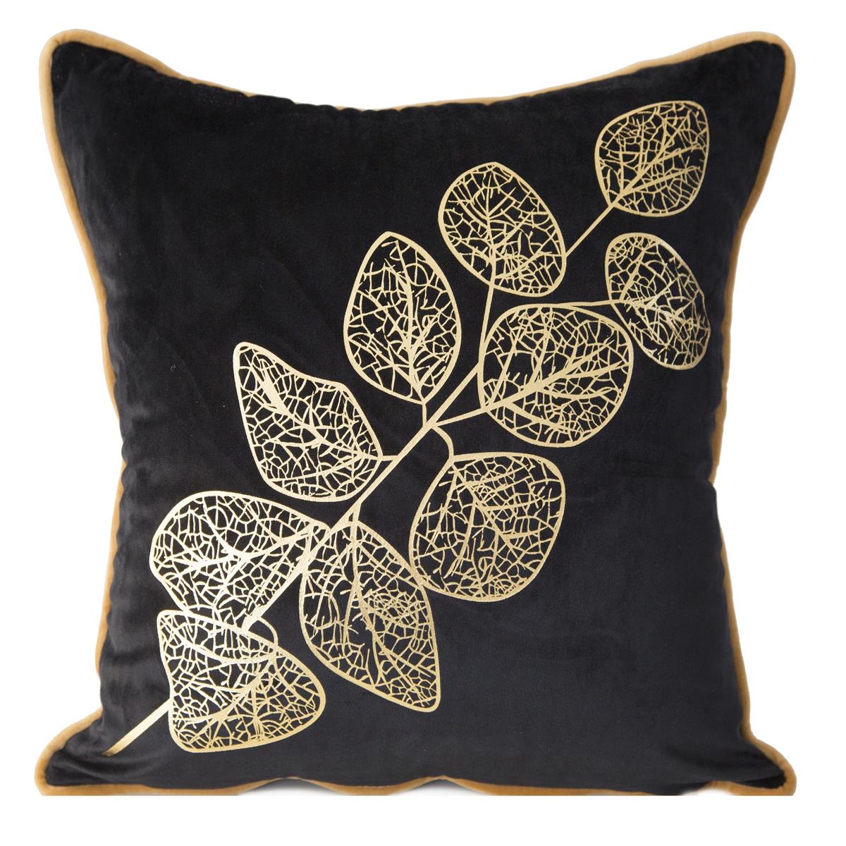Fata de perna decorativa Eurofirany POPLA 45x45 Negru