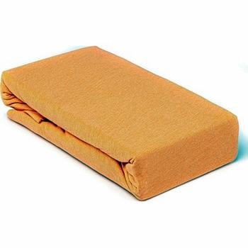Husa de pat cu elastic din bumbac 100%, Pucioasa, 140x200 cm, Portocalie Husa de pat cu elastic din bumbac 100%, Pucioasa, 140x200 cm, Portocalie