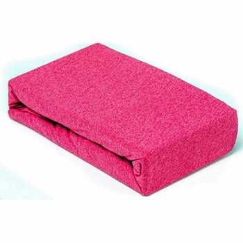 Husa de pat cu elastic din bumbac 100%, Pucioasa, 180x200 cm, Fuchsia Husa de pat cu elastic din bumbac 100%, Pucioasa, 180x200 cm, Fuchsia