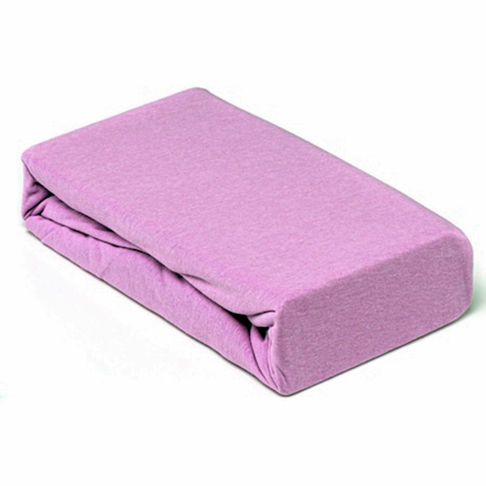 Husa de pat cu elastic din bumbac 100%, Pucioasa, 180x200 cm, Mov