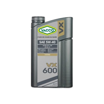 Ulei de motor YACCO VX 600 5W-40 - 2L Ulei de motor YACCO VX 600 5W-40 - 2L